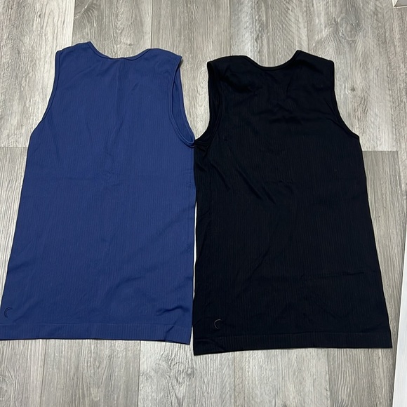 ZYIA Active Ribbed Tank tops /Navy Blue & Black /Size M - Picture 5 of 6